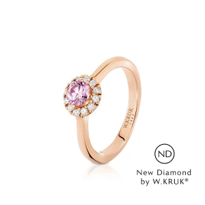 W.KRUK Pierścionek zaręczynowy złoty Doskonały