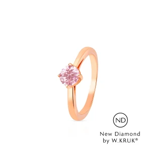 W.KRUK Pierścionek zaręczynowy złoty Doskonały