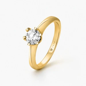 W.KRUK - Pierścionek zaręczynowy złoty Jedyny - 0,7 ct