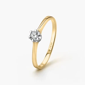 W.KRUK - Pierścionek zaręczynowy złoty Jedyny