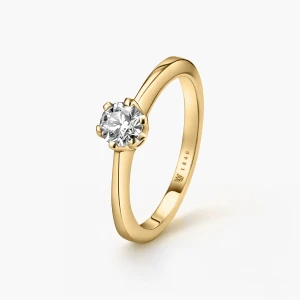 W.KRUK - Pierścionek zaręczynowy złoty Jedyny