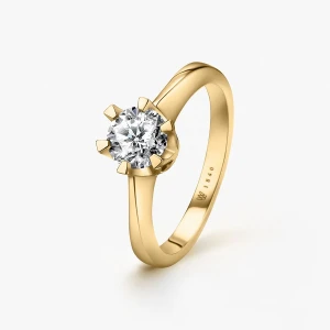 W.KRUK - Pierścionek zaręczynowy złoty Jedyny