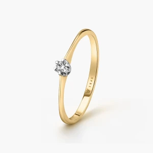 W.KRUK Pierścionek zaręczynowy złoty Jedyny