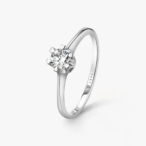 W.KRUK Pierścionek zaręczynowy złoty Jedyny