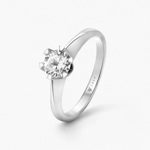 W.KRUK Pierścionek zaręczynowy złoty Jedyny