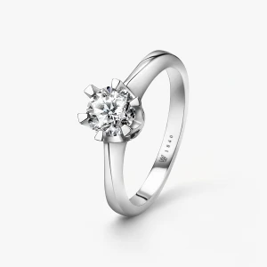 W.KRUK Pierścionek zaręczynowy złoty Jedyny