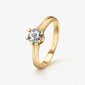W.KRUK Pierścionek zaręczynowy złoty Jedyny