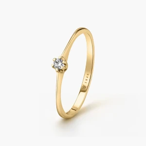 W.KRUK Pierścionek zaręczynowy złoty Jedyny