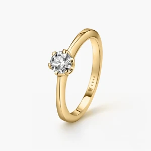 W.KRUK Pierścionek zaręczynowy złoty Jedyny