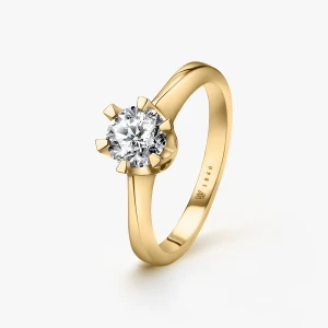 W.KRUK Pierścionek zaręczynowy złoty Jedyny