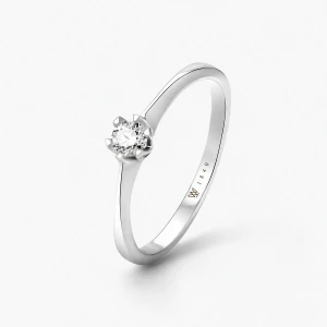 W.KRUK Pierścionek zaręczynowy złoty Jedyny