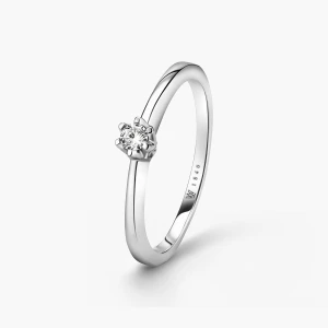 W.KRUK Pierścionek zaręczynowy złoty Jedyny