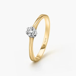 W.KRUK Pierścionek zaręczynowy złoty Jedyny