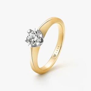 W.KRUK Pierścionek zaręczynowy złoty Jedyny