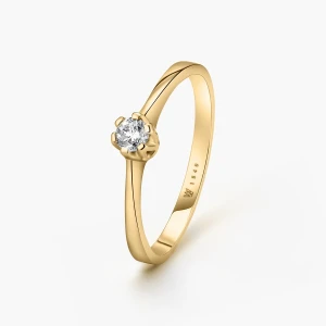 W.KRUK Pierścionek zaręczynowy złoty Jedyny