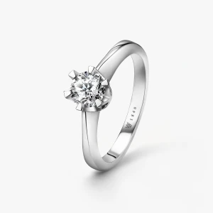 W.KRUK Pierścionek zaręczynowy złoty Jedyny