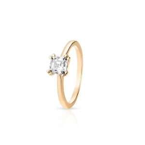 W.KRUK - Pierścionek zaręczynowy złoty Królewski - 0,54 ct