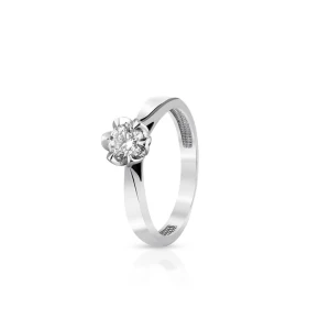 W.KRUK Pierścionek zaręczynowy złoty Romantyczny