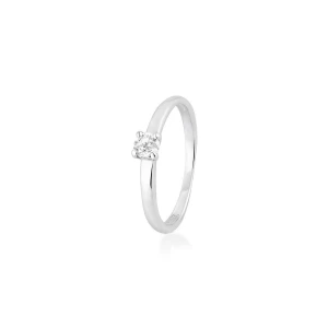 W.KRUK Pierścionek zaręczynowy złoty Szczęśliwy