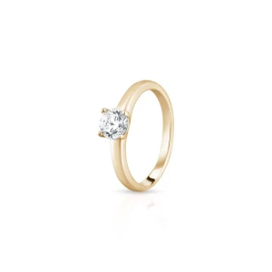 W.KRUK Pierścionek zaręczynowy złoty Szczęśliwy