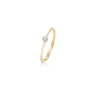 W.KRUK Pierścionek zaręczynowy złoty W.KRUK