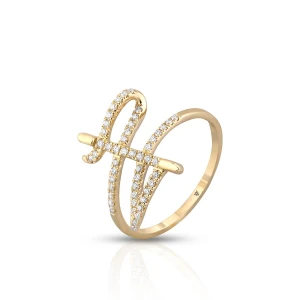 W.KRUK - Pierścionek złota spirala W.KRUK