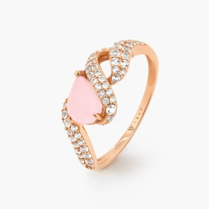 W.KRUK Pierścionek złoty Balerina