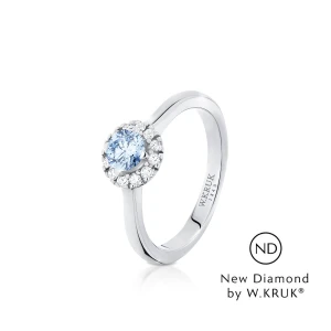 W.KRUK Pierścionek zaręczynowy złoty Doskonały