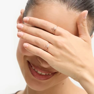 W.KRUK - Pierścionek złoty Follow