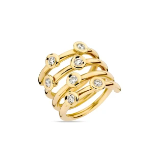 W.KRUK - Pierścionek złoty Hulchi Belluni