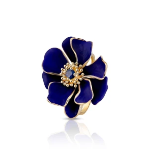 W.KRUK - Pierścionek złoty Kwiaty Nocy