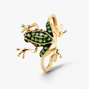 Zdjęcie produktu W.KRUK Pierścionek złoty Kwiaty nocy Anturium