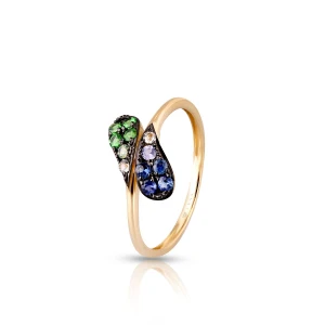 W.KRUK - Pierścionek złoty Preludium Paradise Birds