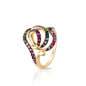 W.KRUK - Pierścionek złoty Preludium Paradise Birds