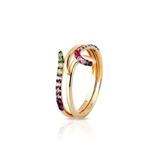 W.KRUK Pierścionek złoty Preludium Paradise Birds