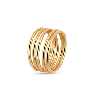 W.KRUK Pierścionek złoty wieloelementowy