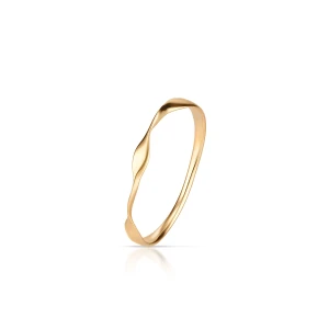 W.KRUK Pierścionek złoty wstążka