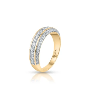 W.KRUK Pierścionek złoty z brylantami