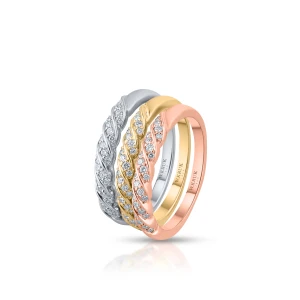 W.KRUK Pierścionek złoty z brylantami