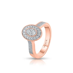 W.KRUK - Pierścionek złoty z brylantami