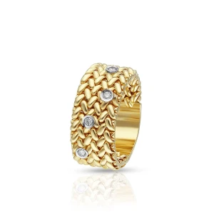 W.KRUK - Pierścionek złoty z brylantami