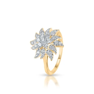 W.KRUK Pierścionek złoty z brylantami