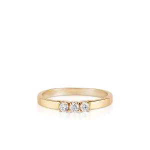 W.KRUK Pierścionek złoty z brylantami