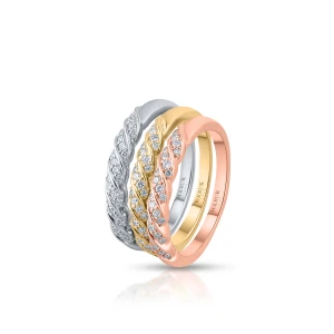 W.KRUK Pierścionek złoty z brylantami