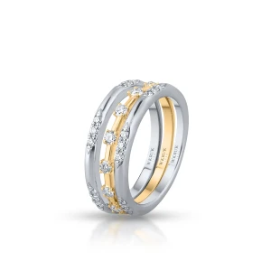 W.KRUK Pierścionek złoty z brylantami