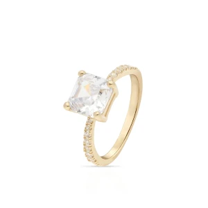 W.KRUK - Pierścionek złoty z cyrkoniami