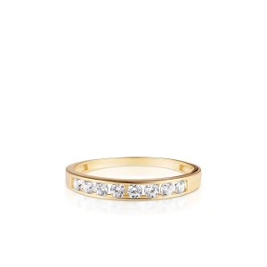 W.KRUK - Pierścionek złoty z cyrkoniami
