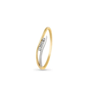 W.KRUK Pierścionek złoty z cyrkoniami