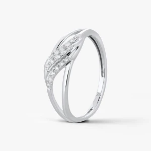 W.KRUK Pierścionek złoty z diamentami