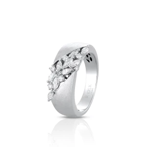 W.KRUK Pierścionek złoty z diamentami